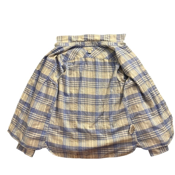 L.L. Bean flannel Scotch Plaid Button Down shirt Size XS - Picture 4 of 11